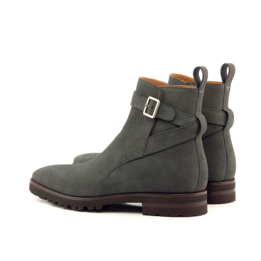Pascal grey suede Jodhpur boot