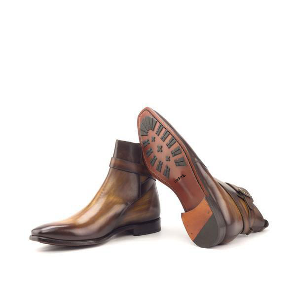Napoleon cognac handmade patina Jodhpur boot