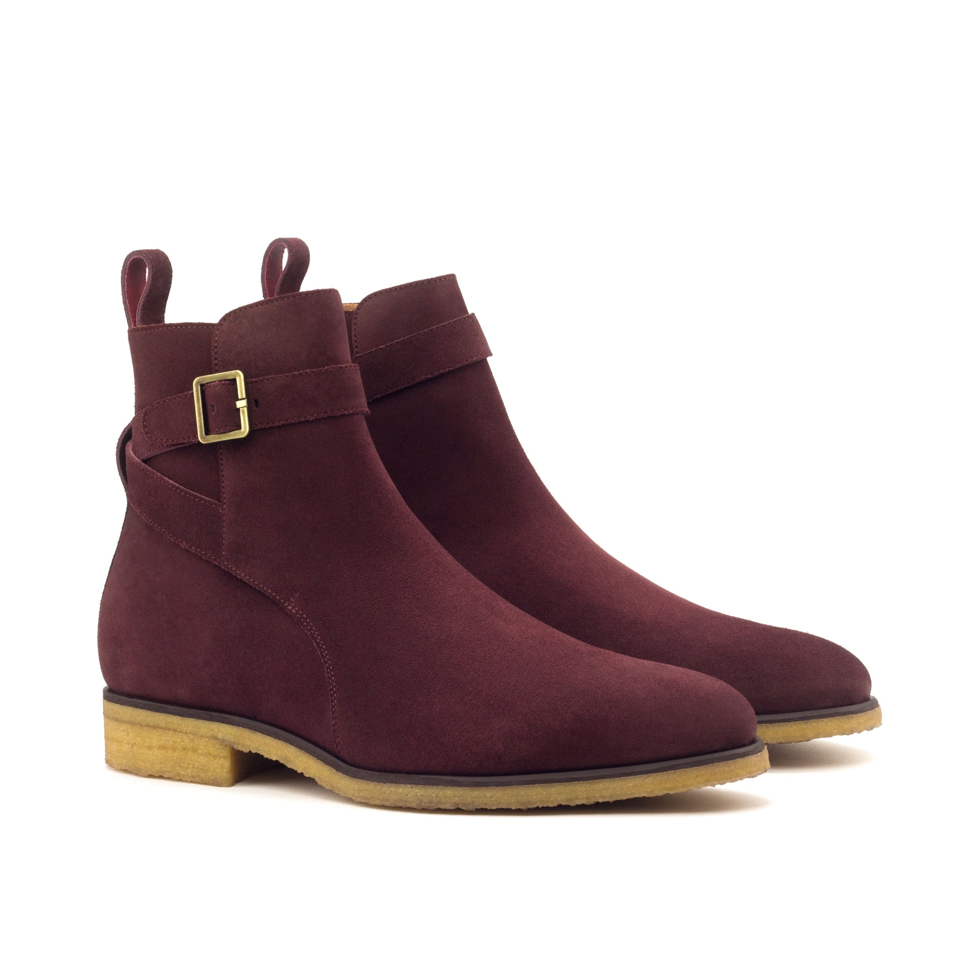 Balzac burgundy suede Jodhpur boot